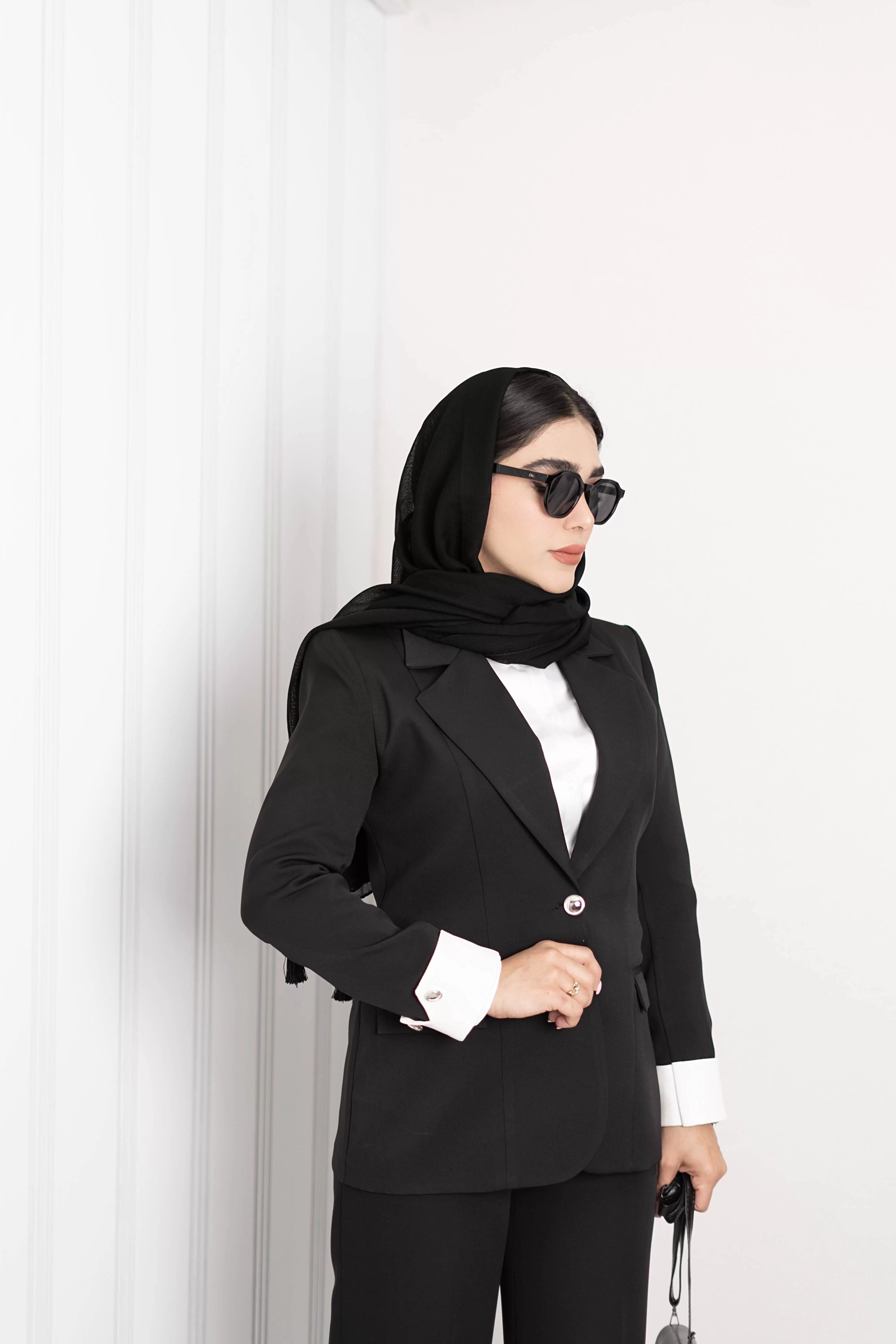 کت کرپ مازراتی آستین پاکتی مارلن