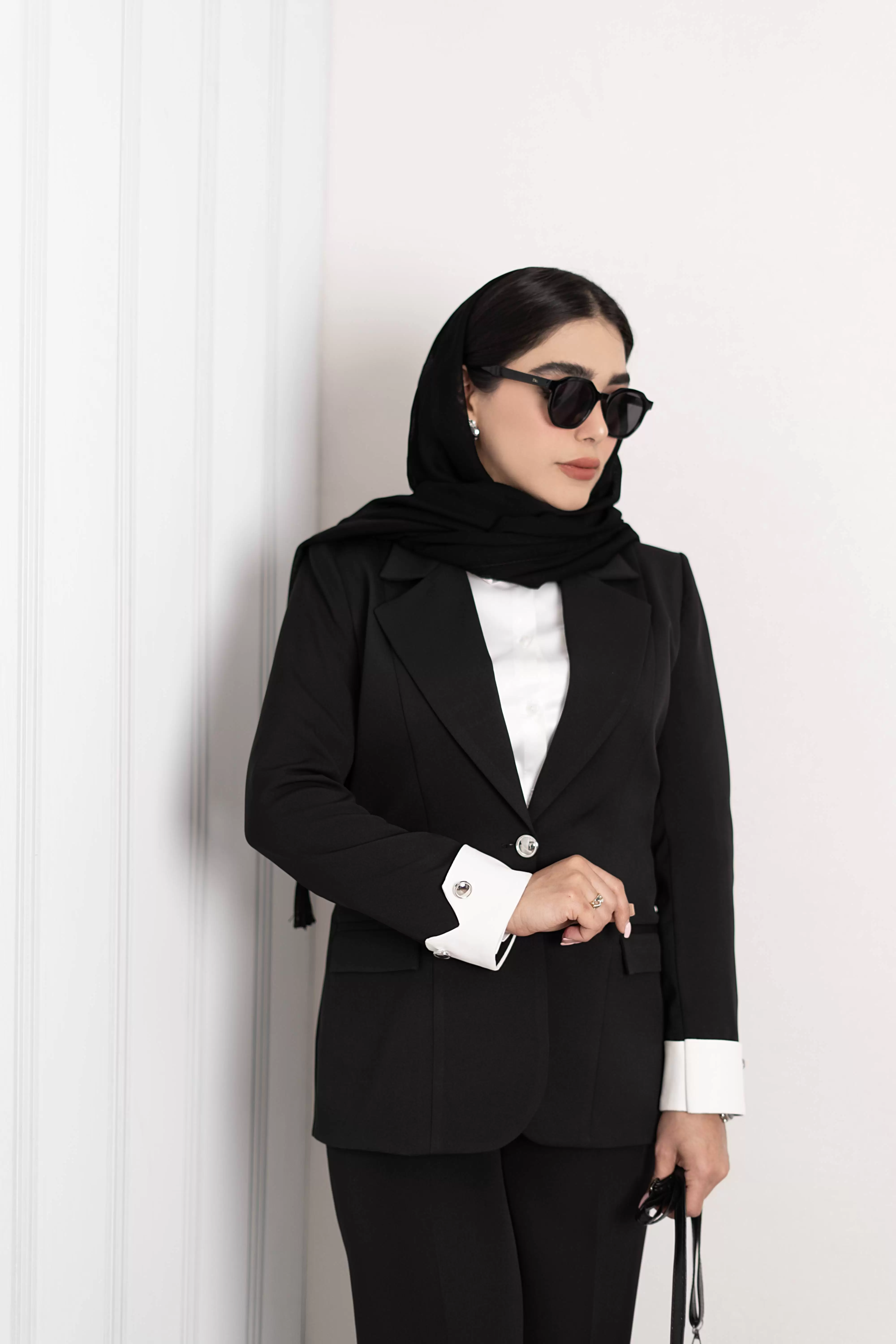 کت کرپ مازراتی آستین پاکتی مارلن